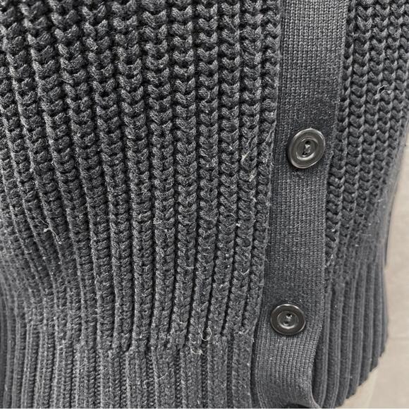 Talbots‎ Petites black knit 3/4 sleeve cropped cardigan sweater Size Petite - Picture 9 of 15